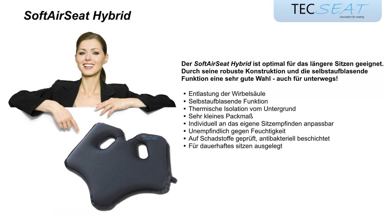SoftAirSeat Hybrid - Ohne Schmerzen und gesund sitzen