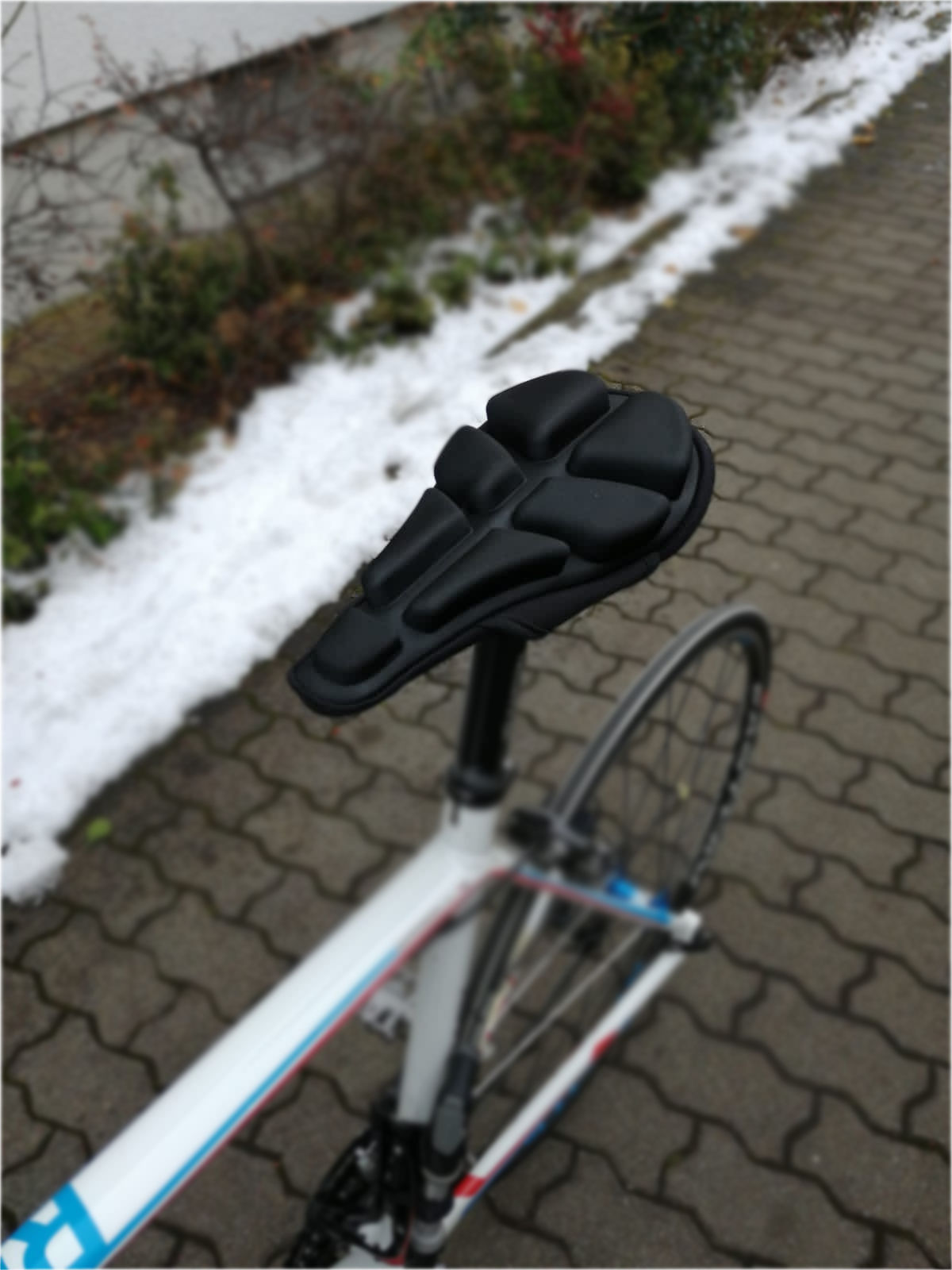 Joyfitness Aufblasbare Fahrradsattel Sitzkissen Stoßdämpfer und Komfortables Fahrradzubehör
